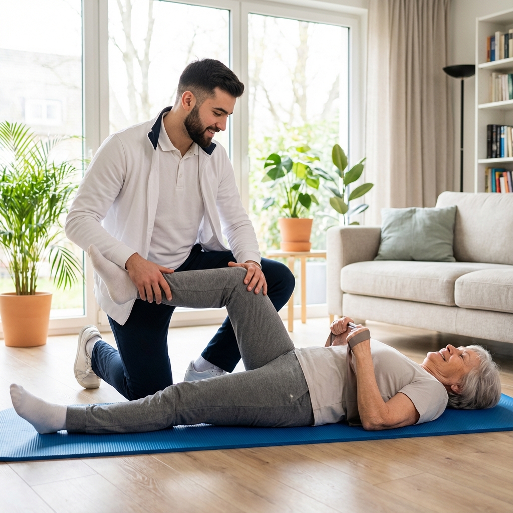 Konya Evde Fizyoterapi - Erkek Fizyoterapist Hasta Tedavisi